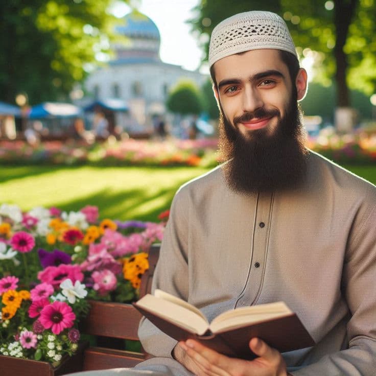 Student engaged in Quran learning online